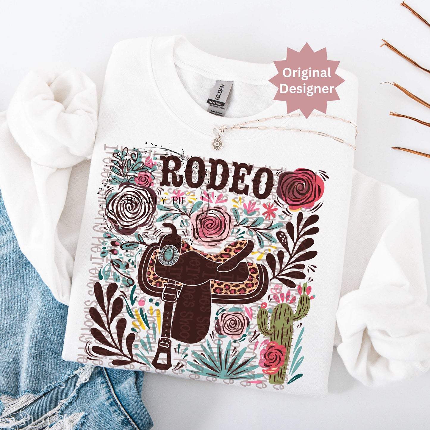 Western Floral Rodeo PNG