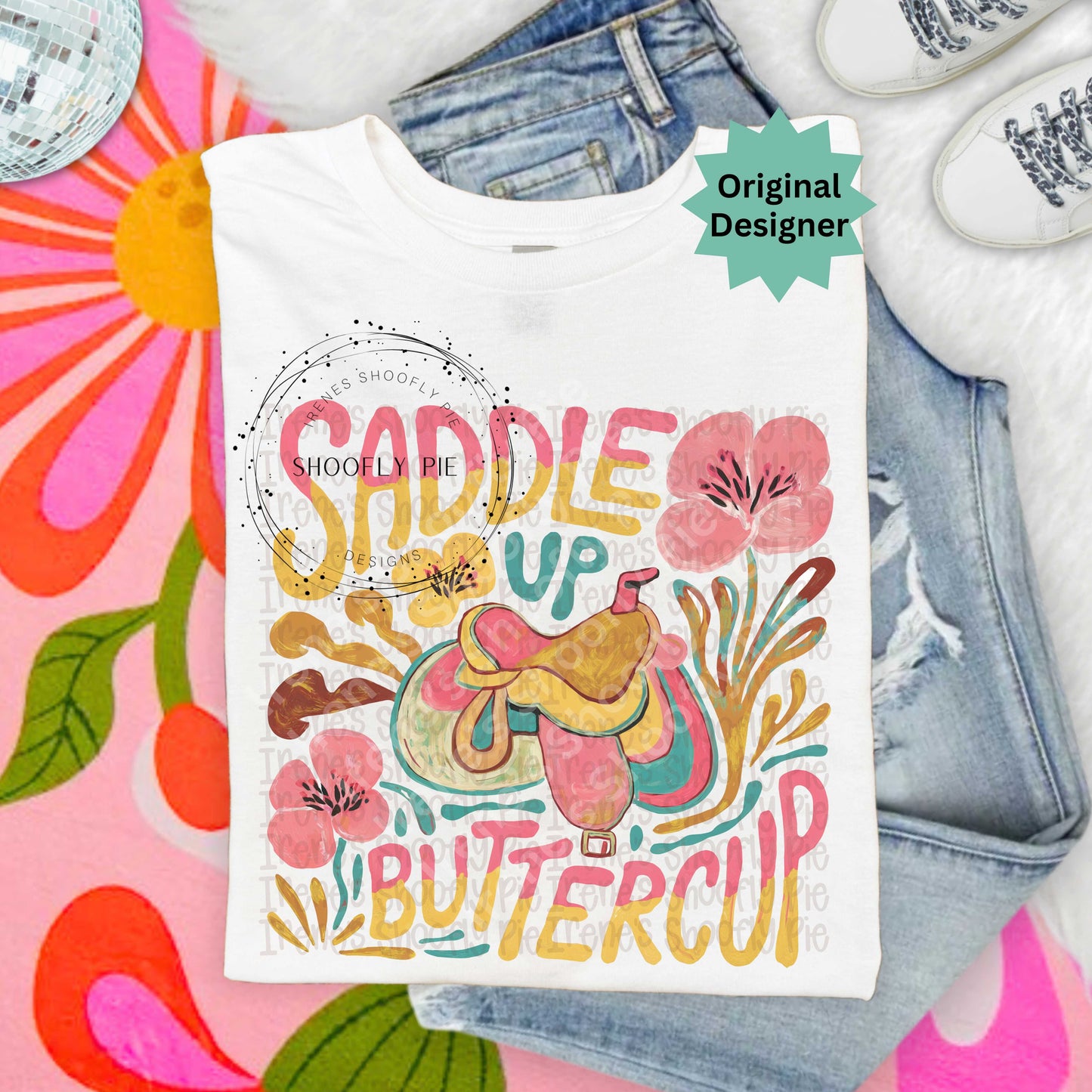 Saddle Up Buttercup Mental Health PNG