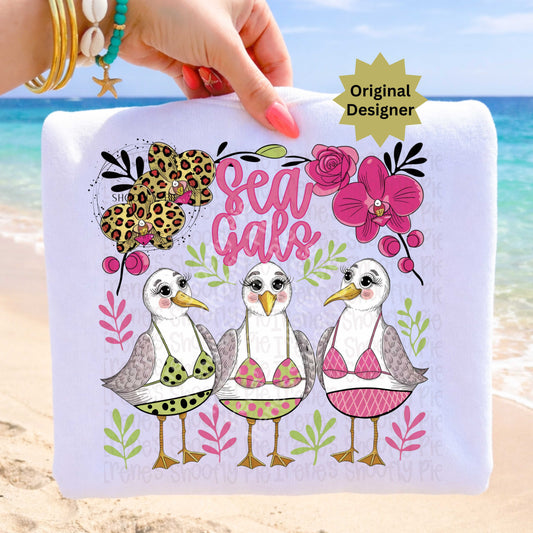 Funny Summer Sea Gals PNG