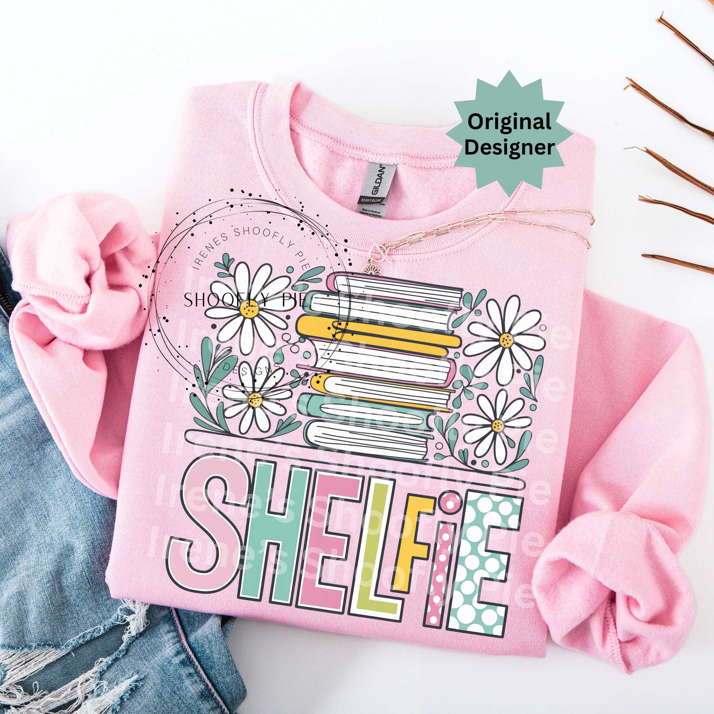 Shelfie Book Lover PNG - Librarian T-shirt Design