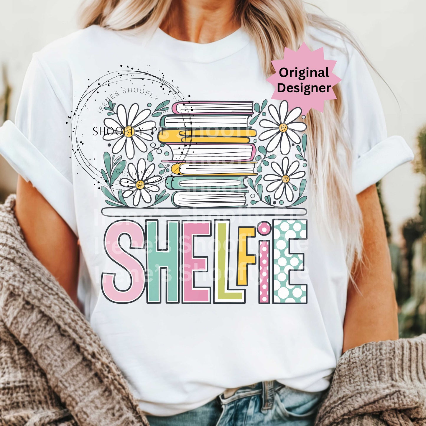 Shelfie Book Lover PNG - Librarian T-shirt Design