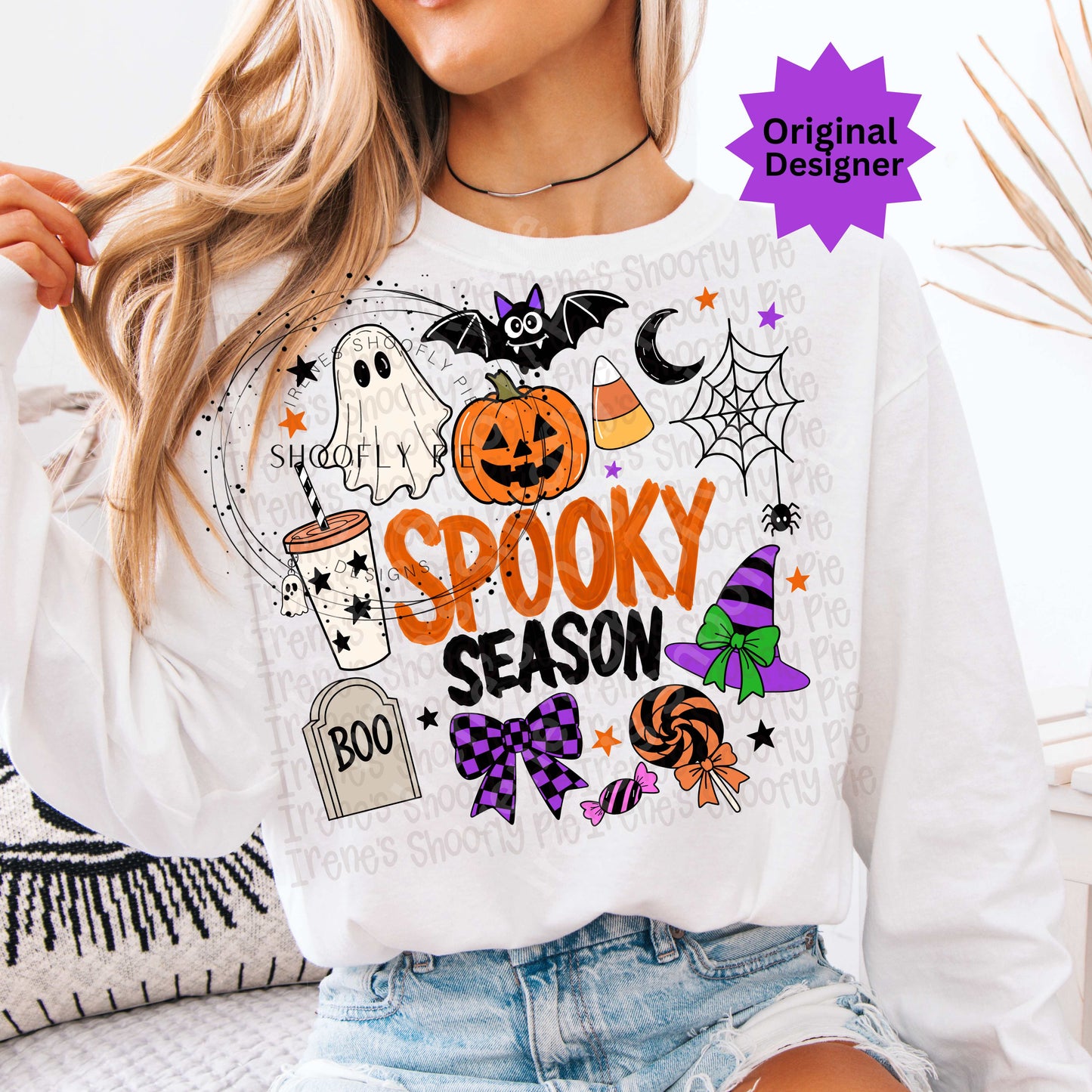 Halloween Spooky Season Collage PNG