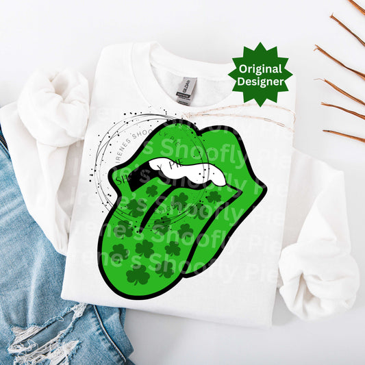 St. Patrick's Day Lips PNG