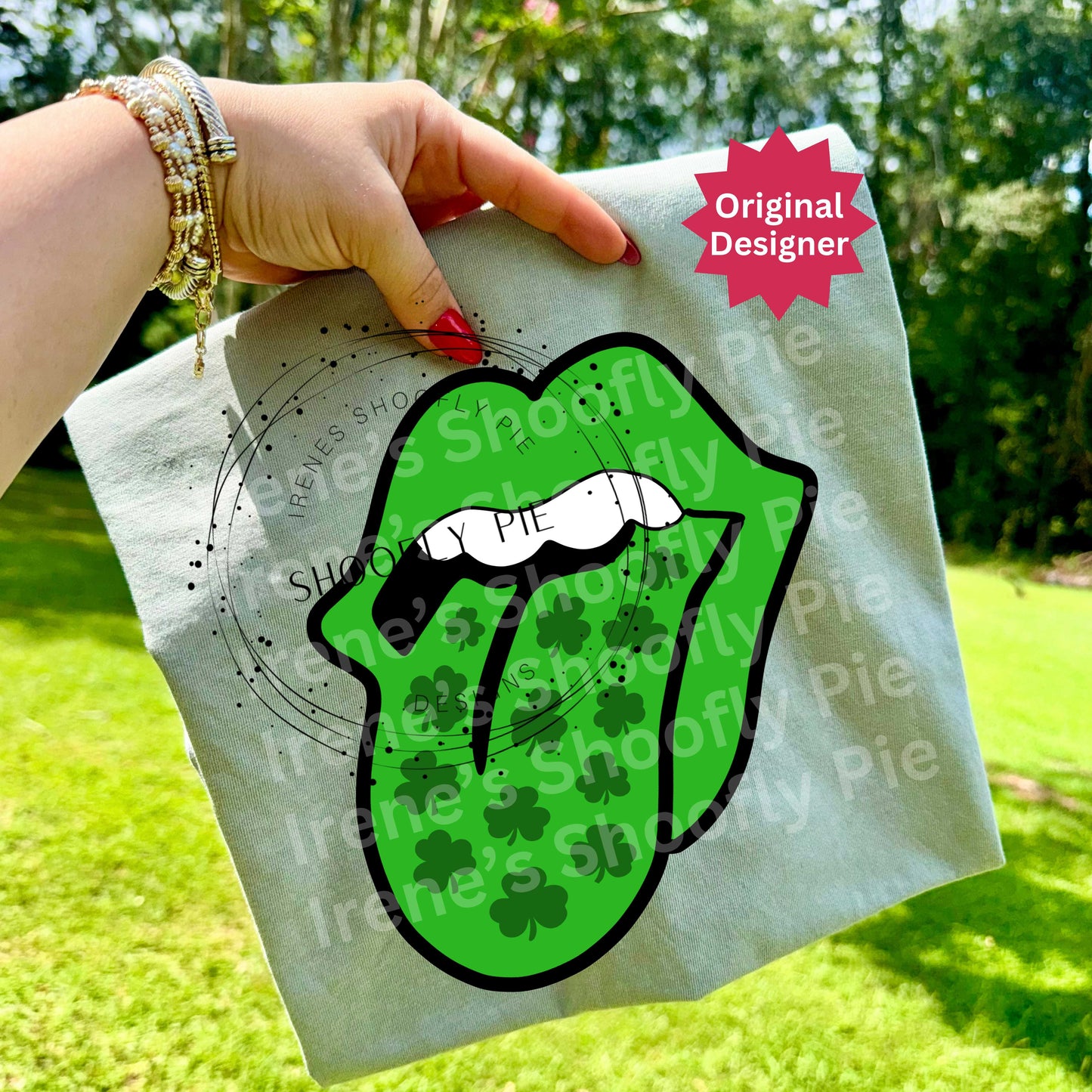 St. Patrick's Day Lips PNG