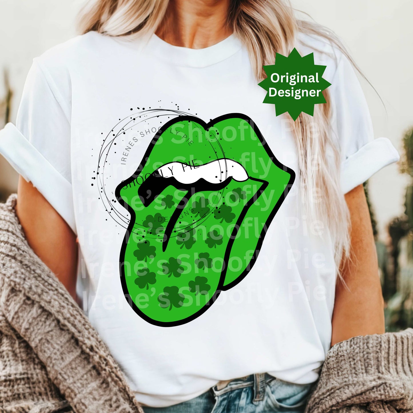 St. Patrick's Day Lips PNG