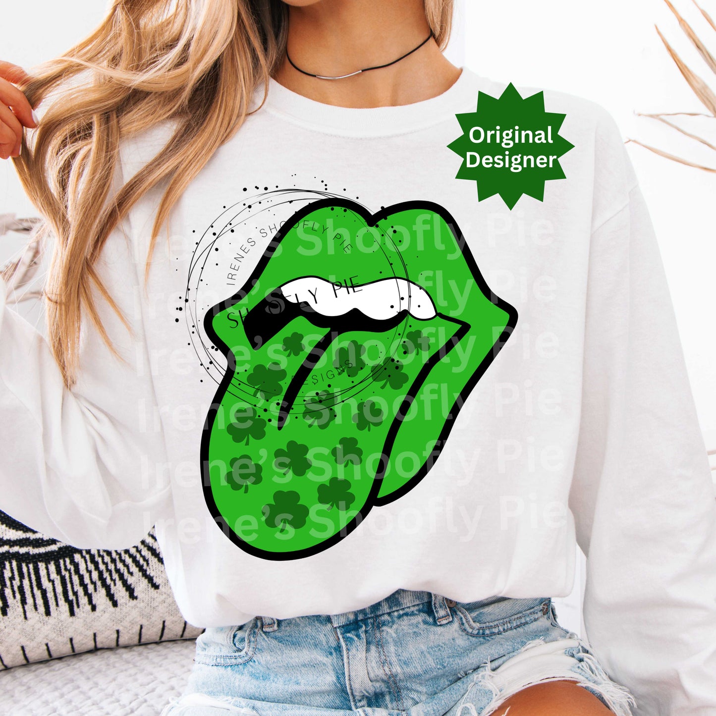 St. Patrick's Day Lips PNG