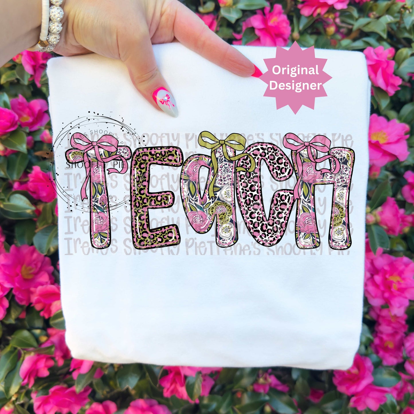 Coquette Floral Teach PNG