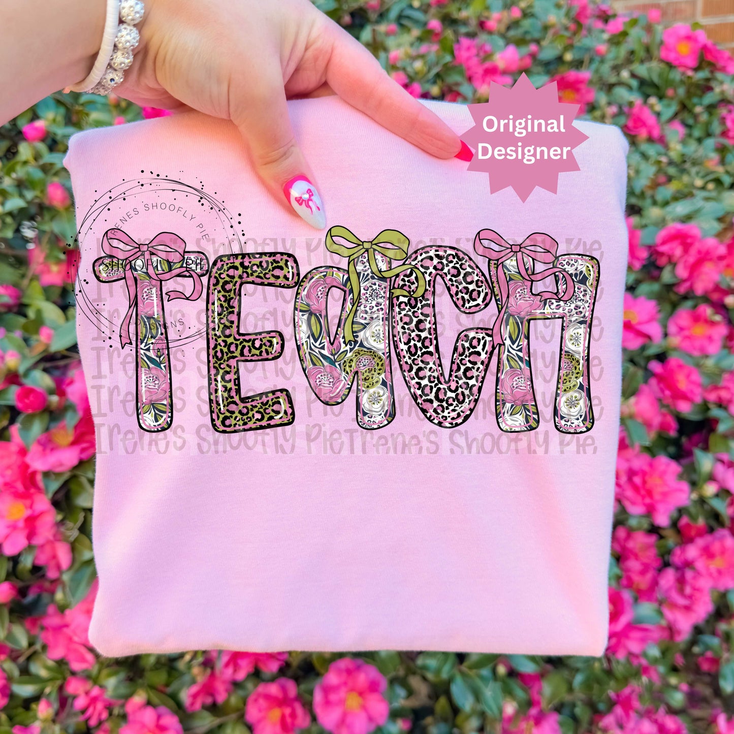 Coquette Floral Teach PNG