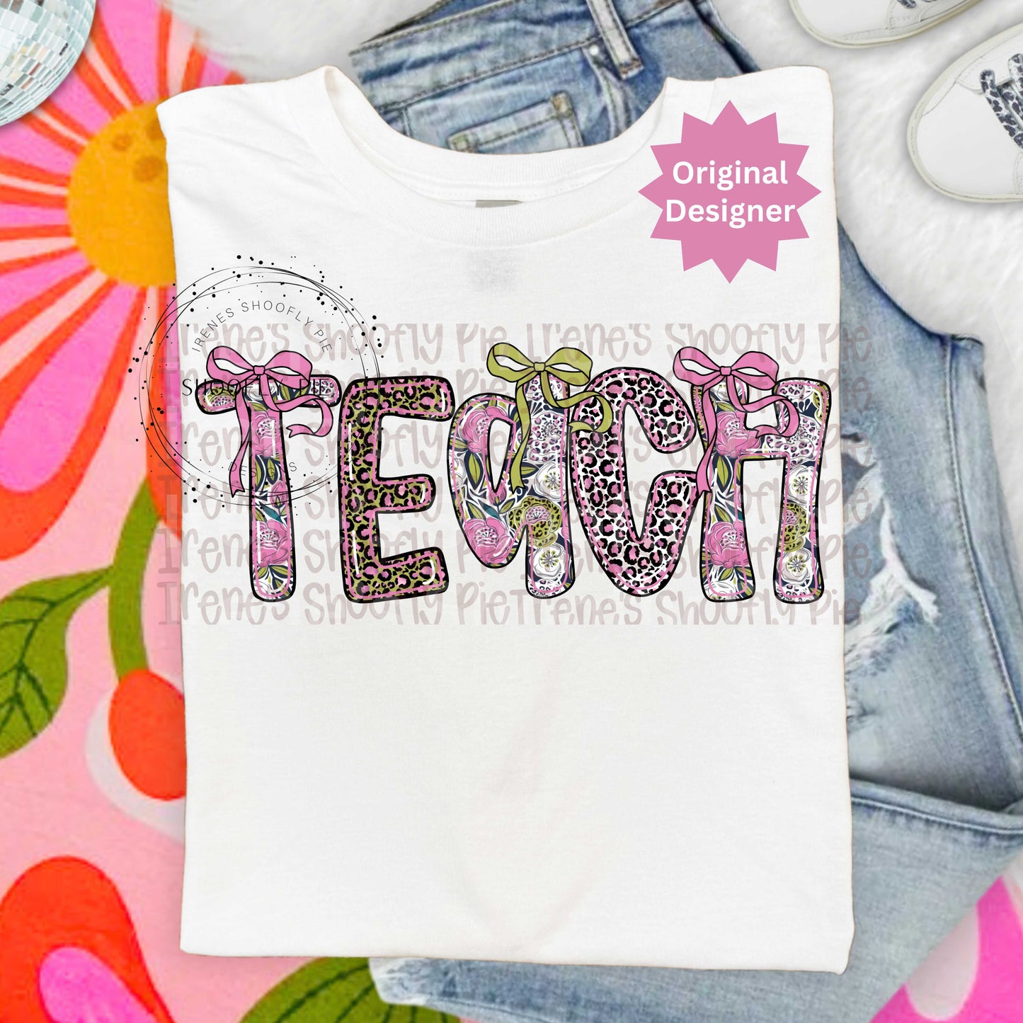 Coquette Floral Teach PNG