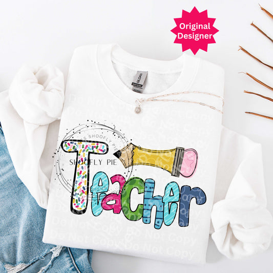 Back To School Teacher Pencil PNG