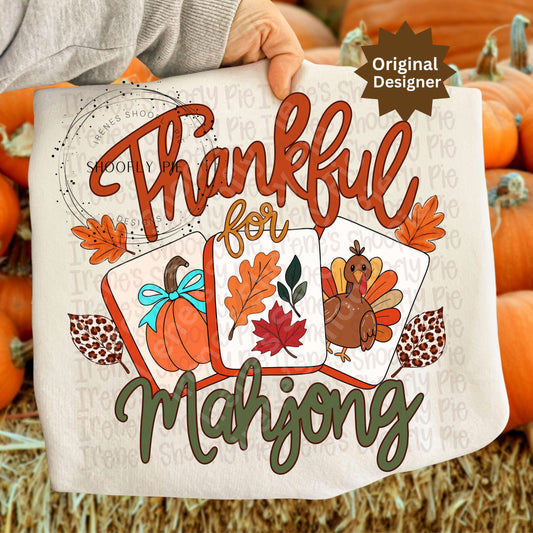 Fall Mahjong Thankful For Mahjong PNG