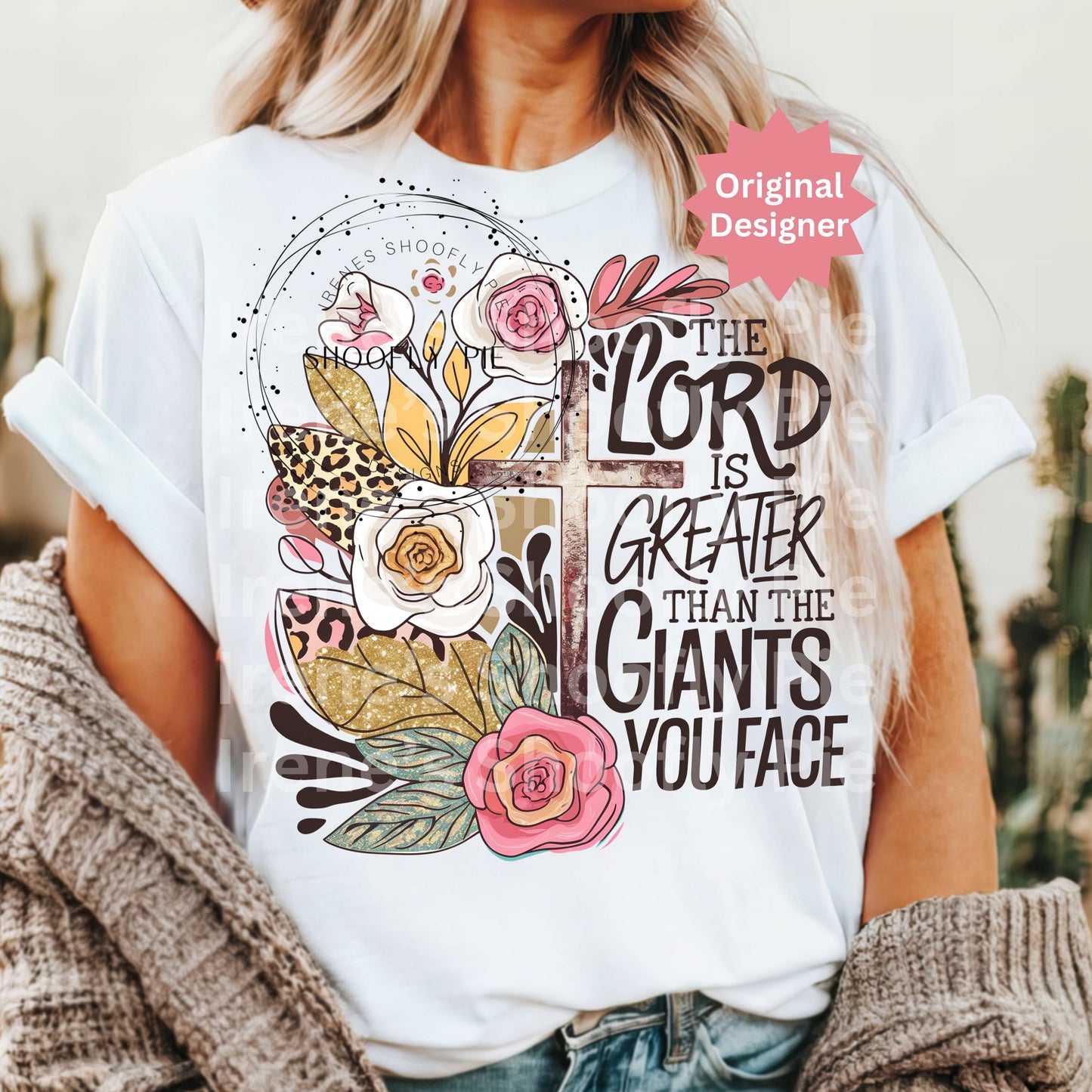 The Lord Is Greater Than the Giants You Face PNG - Christian Inspirational PNG