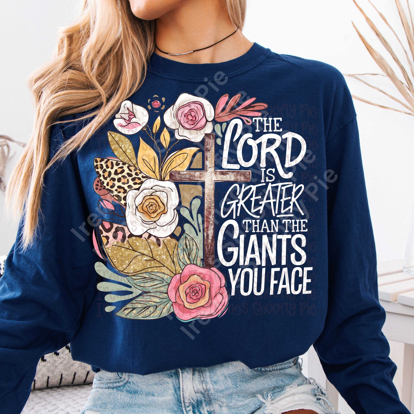 The Lord Is Greater Than the Giants You Face PNG - Christian Inspirational PNG