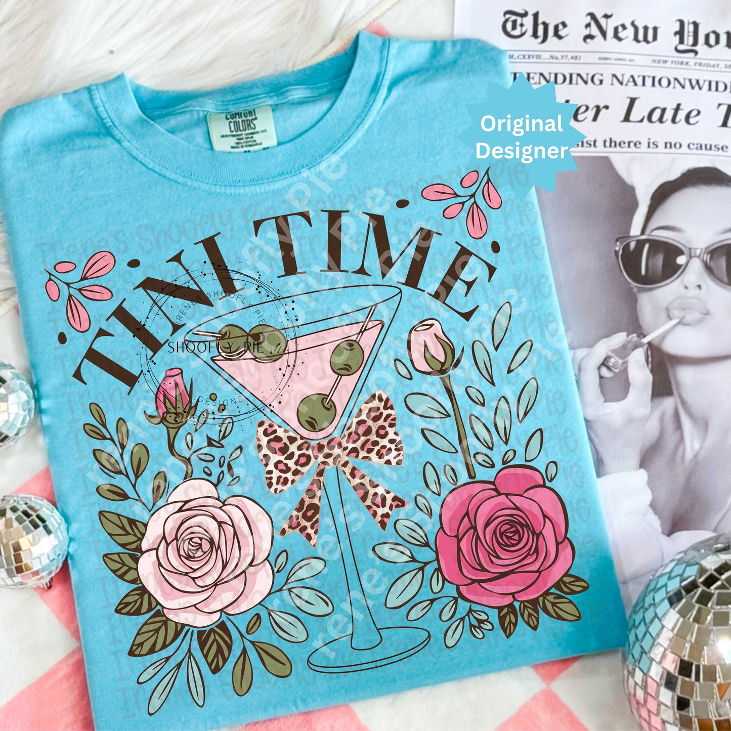 Preppy Floral Tini Time png