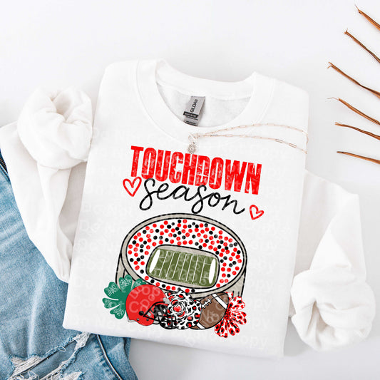 Touchdown Season Red and Black PNG