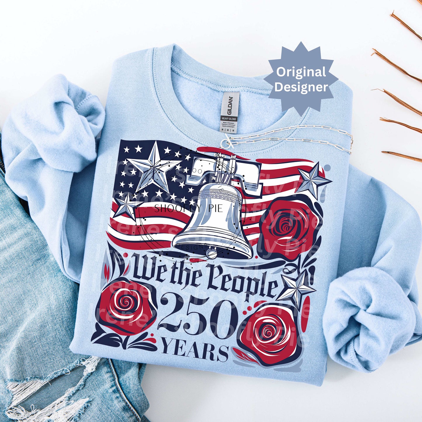 USA 250th Anniversary Png - We The People 4th of July Png