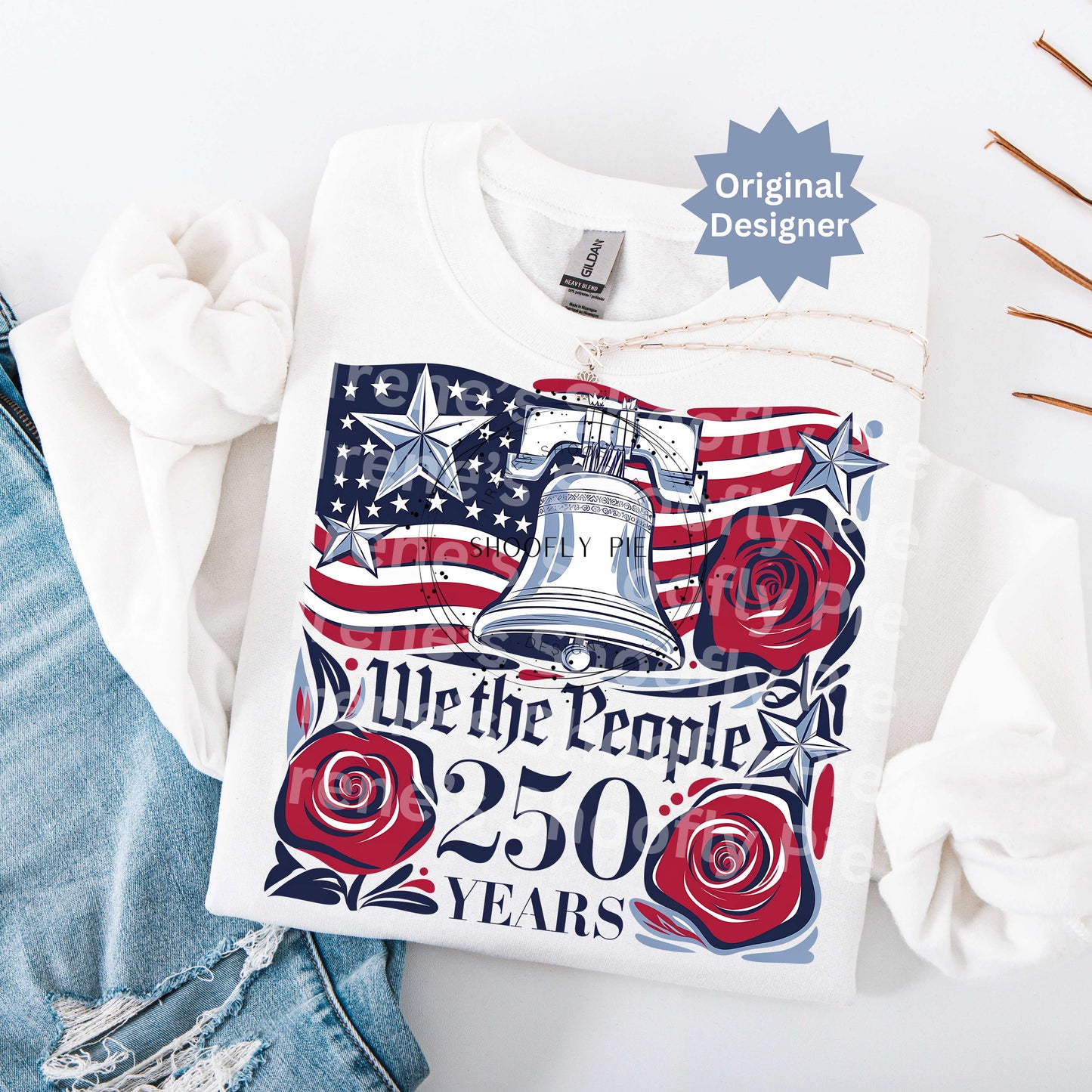 USA 250th Anniversary Png - We The People 4th of July Png