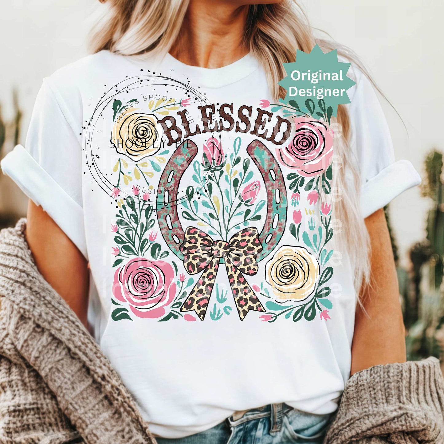 Western Coquette Horseshoe Blessed PNG