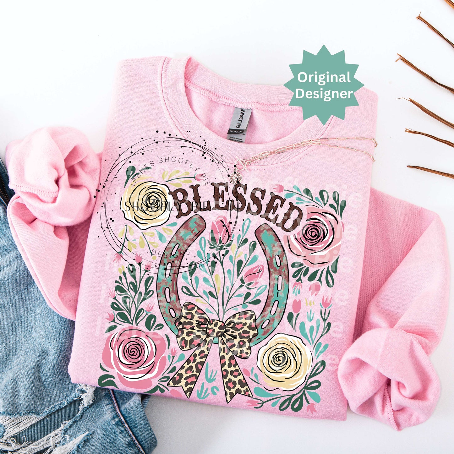 Western Coquette Horseshoe Blessed PNG