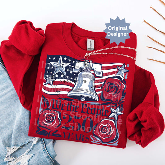 USA 250th Anniversary Png - We The People 4th of July Png