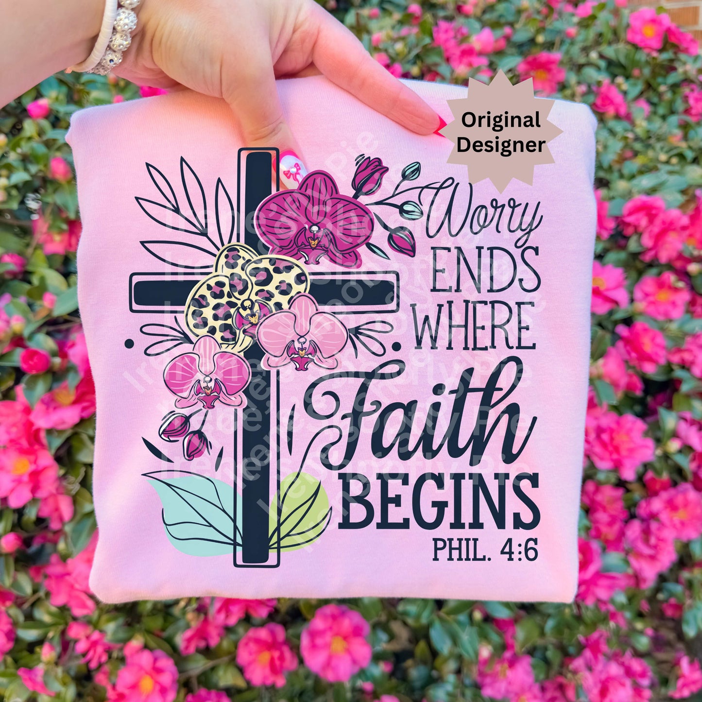 Worry Ends Where Faith Begins Bible Verse PNG