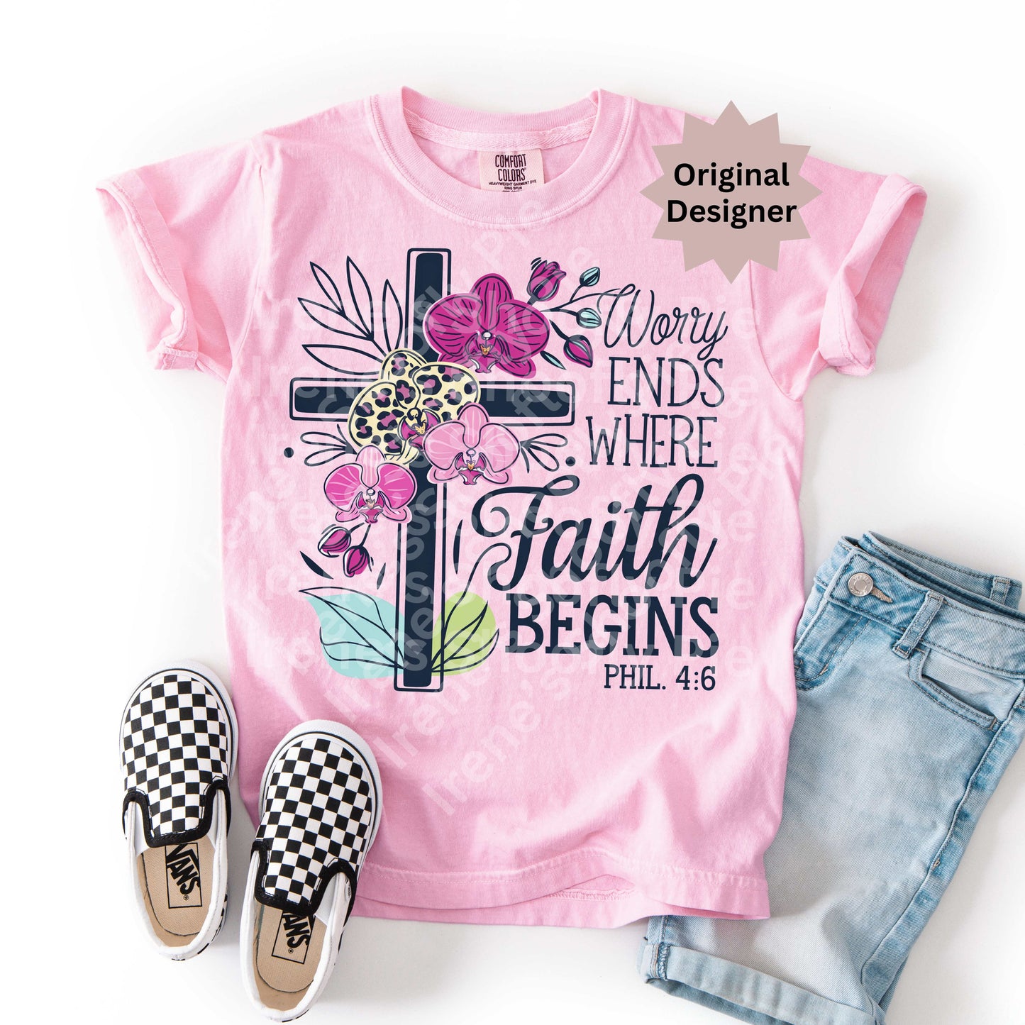 Worry Ends Where Faith Begins Bible Verse PNG