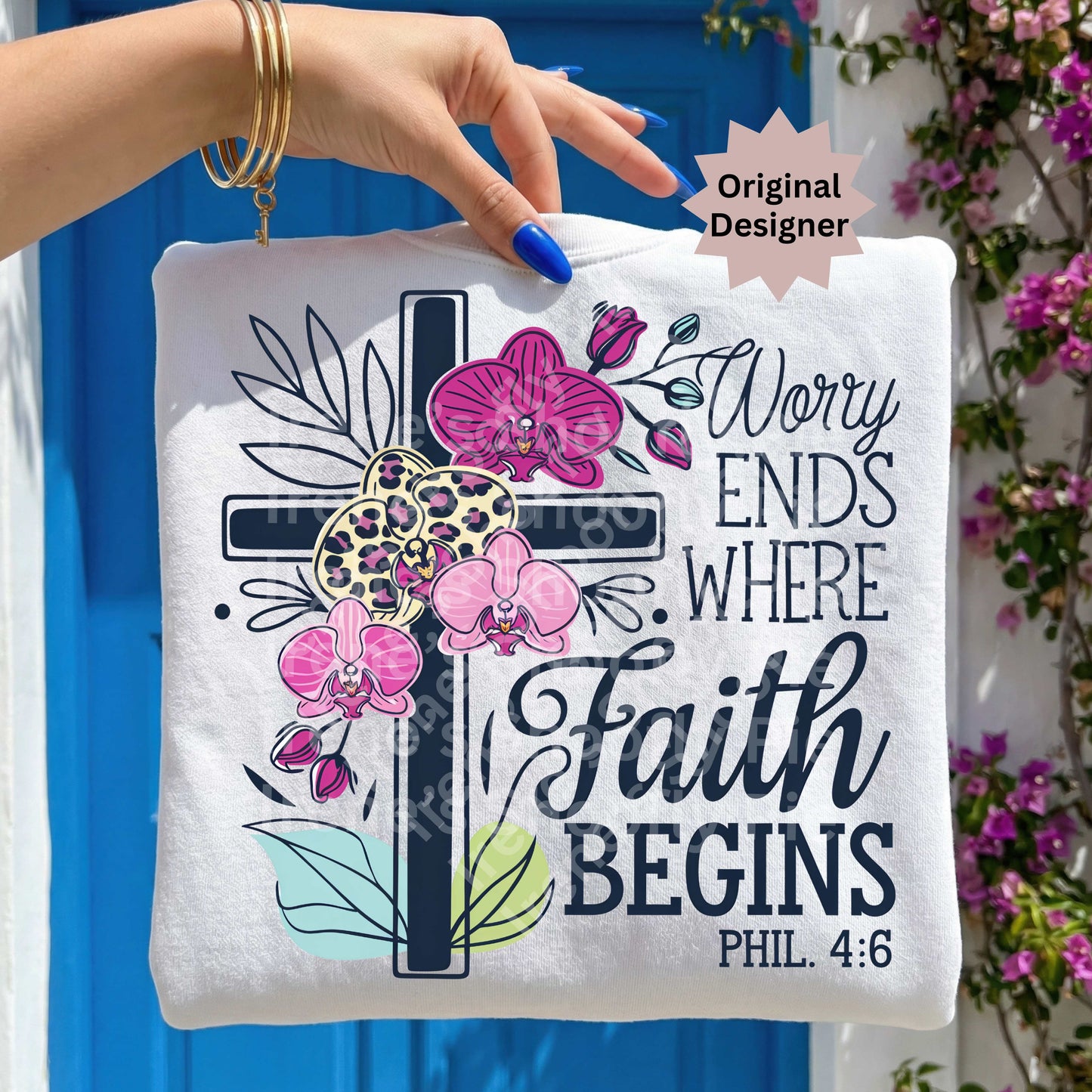 Worry Ends Where Faith Begins Bible Verse PNG